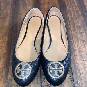 Tory Burch Benton 2 Quilted Ballet Flat in Black